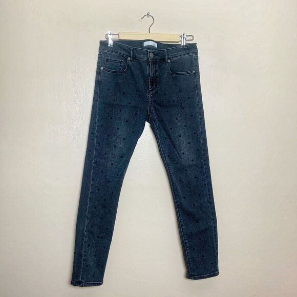 CLEARANCE! LOFT Skinny Polka Dot Jeans Size 28 VGUC - Picture 1 of 5